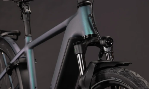 Bicicleta eléctrica Cube Kathmandu Hybrid Pro 800 smaragdgrey´n´black Barra alta – detalle 5 | Ebike.es
