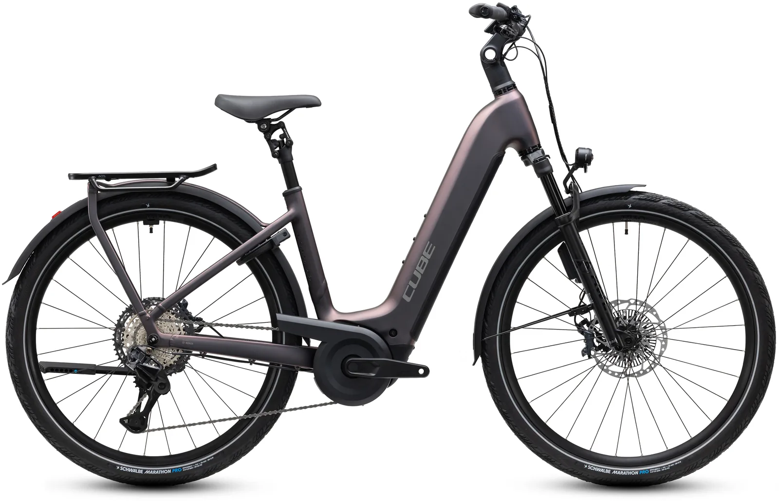 Cube Kathmandu Hybrid SLT 800 Wh mysticgraphite´n´reflex – Bicicleta Eléctrica Trekking 2027 Cuadro abierto ebike.es Gran tienda de bicicletas eléctricas en España Bicicleta eléctrica Cube Kathmandu Hybrid SLT 800 mysticgraphite´n´reflex Cuadro abierto – vista lateral | Ebike.es