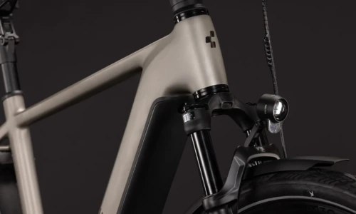 Bicicleta eléctrica Cube Kathmandu Hybrid SLX 800 flashstone´n´chrome Barra alta – detalle 5 | Ebike.es