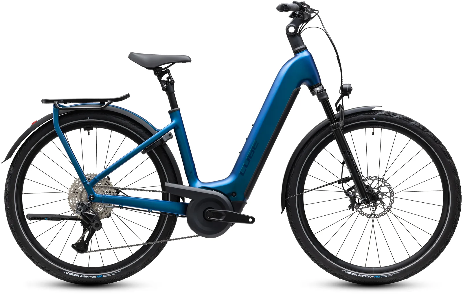 Cube Kathmandu Hybrid SLX 800 Wh nebula´n´prizm – Bicicleta Eléctrica Trekking 2027 Cuadro abierto