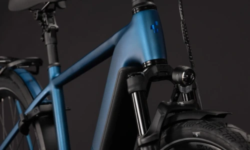 Bicicleta eléctrica Cube Kathmandu Hybrid SLX 800 nebula´n´prizm Barra alta – detalle 5 | Ebike.es