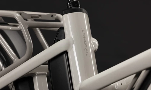 Bicicleta eléctrica Cube Longtail Hybrid 800 greybeige´n´grey – detalle 2 | Ebike.es