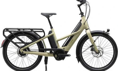 Bicicleta eléctrica Cube Longtail Hybrid Deluxe 800 sandgrit´n´black – vista lateral | Ebike.es
