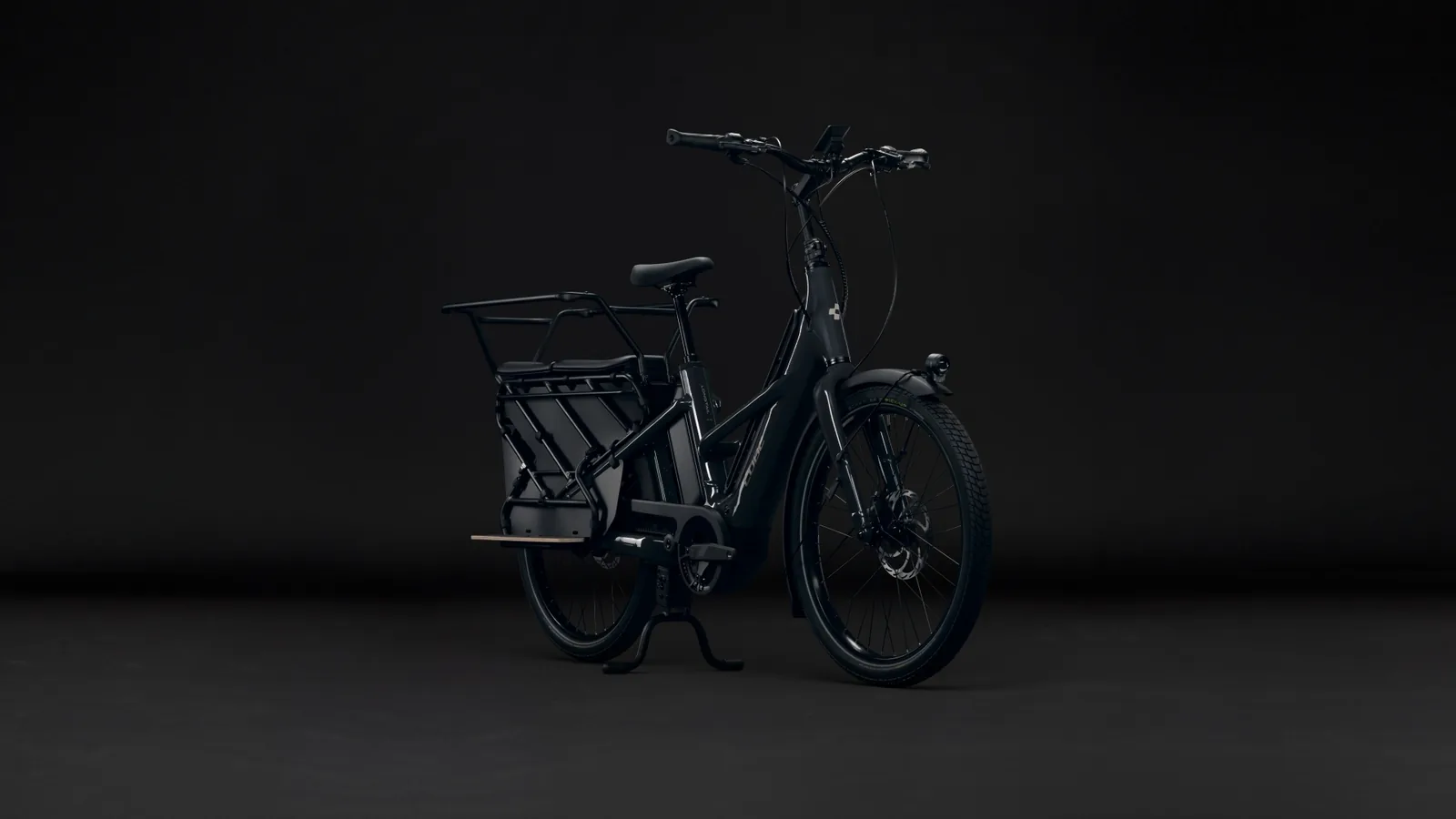 Cube Longtail Hybrid Deluxe Family 800 Wh shadowgrey´n´grey – Bicicleta Eléctrica de Carga 2027 ebike.es Gran tienda de bicicletas eléctricas en España 2 Bicicleta eléctrica Cube Longtail Hybrid Deluxe Family 800 shadowgrey´n´grey – vista frontal | Ebike.es