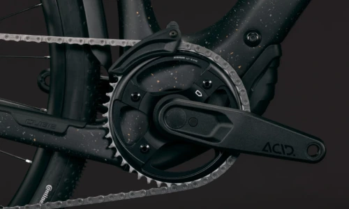 Bicicleta eléctrica Cube Nulane Hybrid C:62 SLX 400X FE mineralblack´n´orange – detalle 3 | Ebike.es