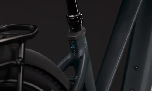 Bicicleta eléctrica Cube Nuride Hybrid EXC 800 coal´n´chrome Cuadro semiabierto – detalle 3 | Ebike.es