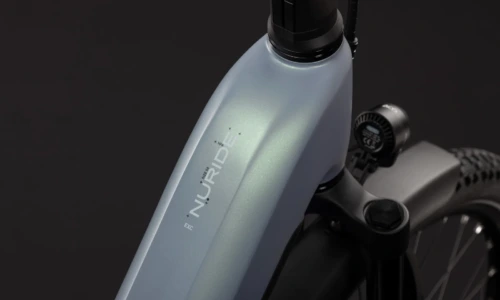 Bicicleta eléctrica Cube Nuride Hybrid EXC 800 seagrey´n´black Cuadro abierto – detalle 1 | Ebike.es