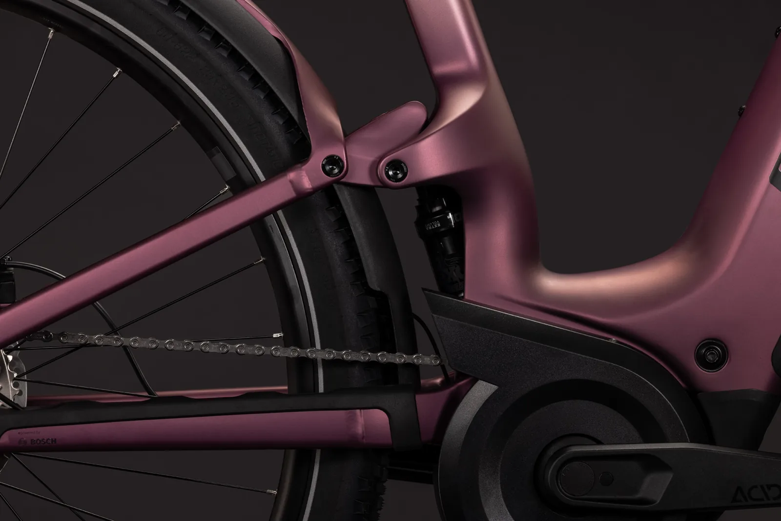 Cube Nuride Hybrid ONE11 HPC SLX 800 Wh mauve´n´black – Bicicleta Eléctrica Trekking 2027 Cuadro abierto ebike.es Gran tienda de bicicletas eléctricas en España 6 Bicicleta eléctrica Cube Nuride Hybrid ONE11 HPC SLX 800 mauve´n´black Cuadro abierto – detalle 4 | Ebike.es