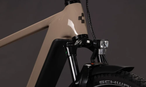 Bicicleta eléctrica Cube Nuride Hybrid Pro 800 cappuccino´n´black Barra alta – detalle 4 | Ebike.es