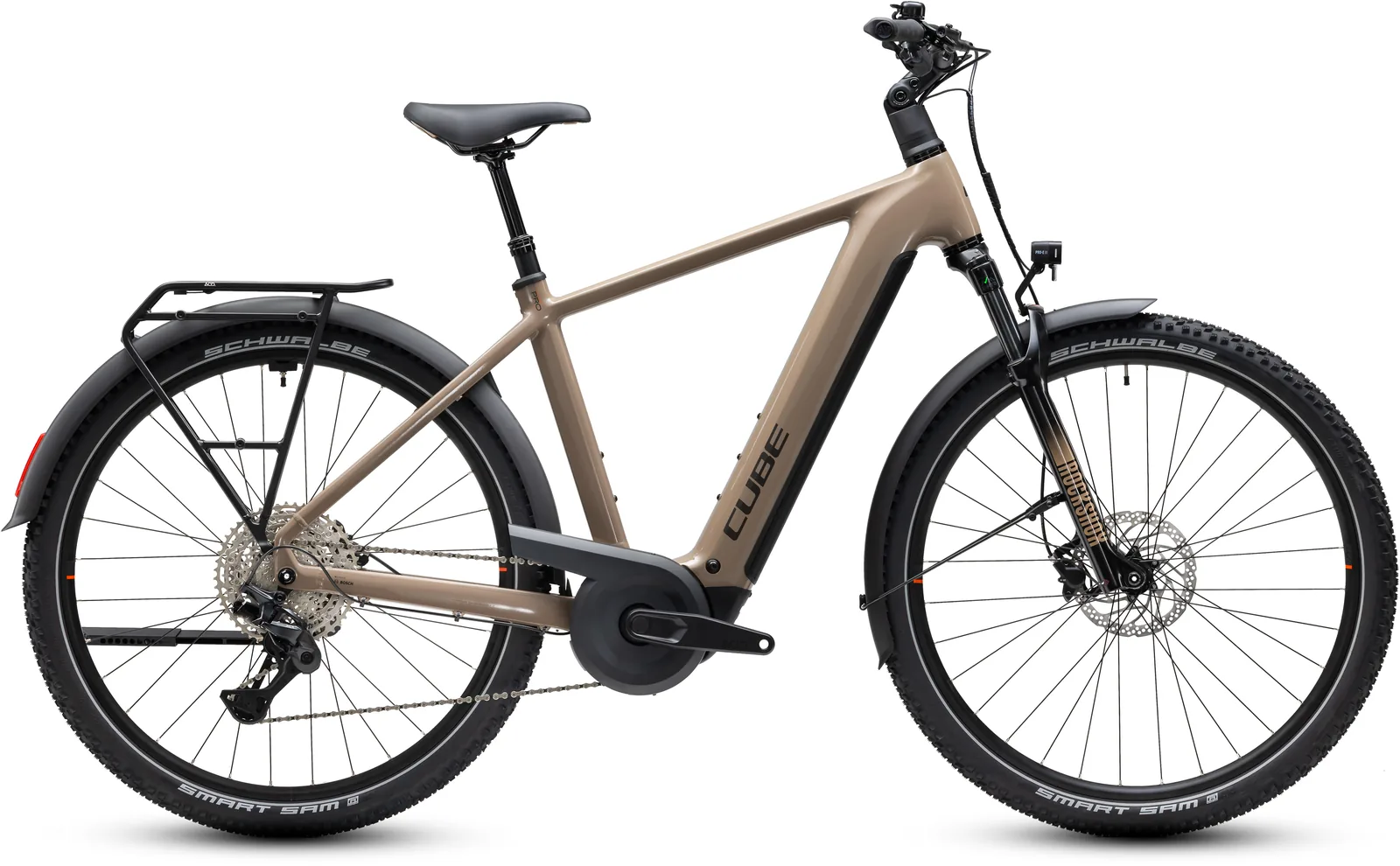 Cube Nuride Hybrid Pro 800 Wh cappuccino´n´black – Bicicleta Eléctrica Trekking 2027 Barra alta