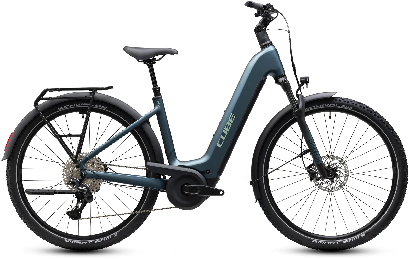Cube Nuride Hybrid Pro 800 Wh deepteal´n´blue – Bicicleta Eléctrica Trekking 2027 Cuadro abierto