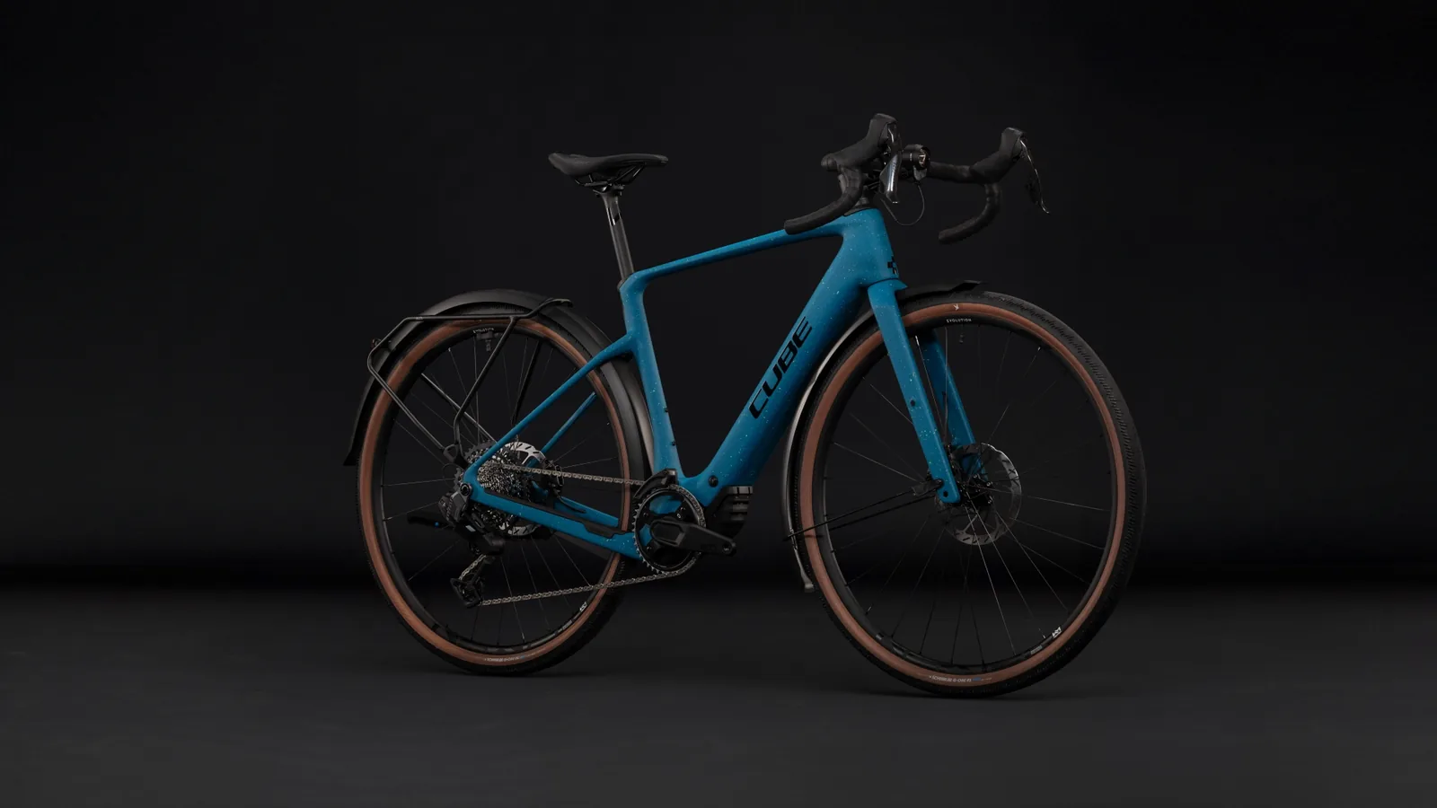 Cube Nuroad Hybrid C:62 EXC 400X FE tropicalteal´n´black – Bicicleta Eléctrica Gravel 2027 ebike.es Gran tienda de bicicletas eléctricas en España 2 Bicicleta eléctrica Cube Nuroad Hybrid C:62 EXC 400X FE tropicalteal´n´black – vista frontal | Ebike.es