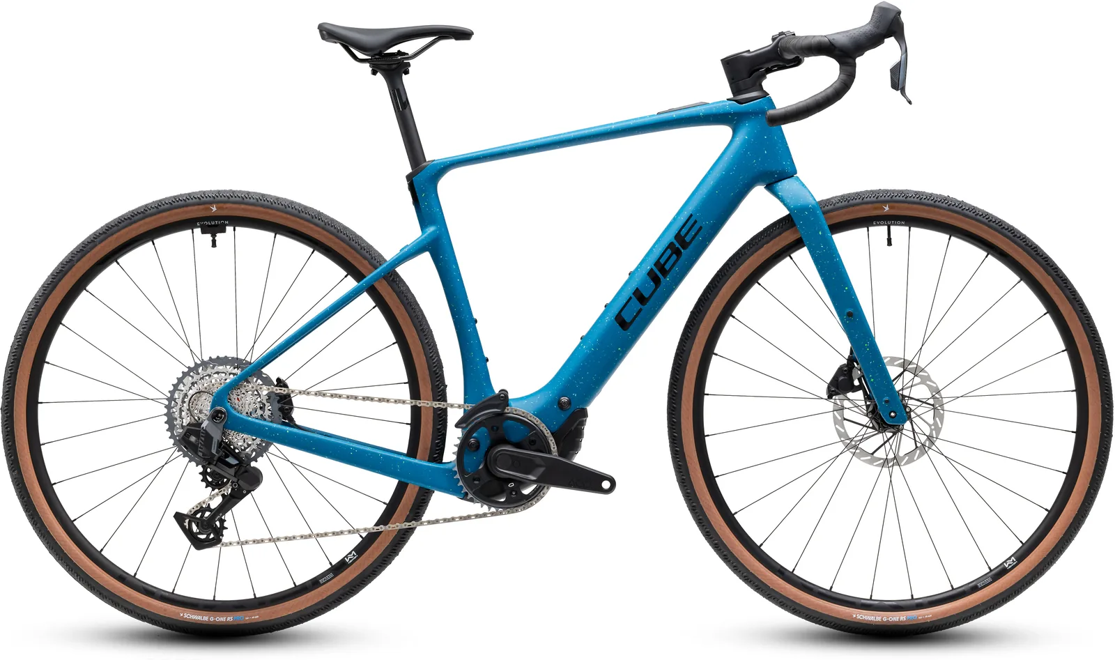 Cube Nuroad Hybrid C:62 EXC 400X tropicalteal´n´black – Bicicleta Eléctrica Gravel 2027 ebike.es Gran tienda de bicicletas eléctricas en España Bicicleta eléctrica Cube Nuroad Hybrid C:62 EXC 400X tropicalteal´n´black – vista lateral | Ebike.es