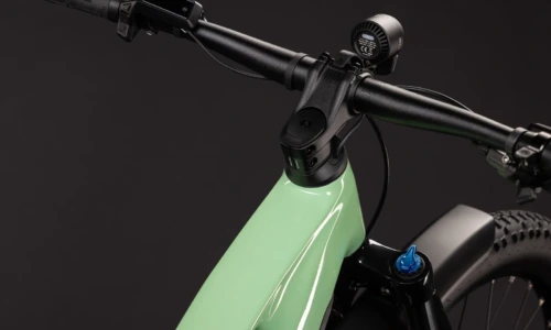 Bicicleta eléctrica Cube Reaction Hybrid ONE 720 FE cactus´n´black Barra alta – detalle 1 | Ebike.es