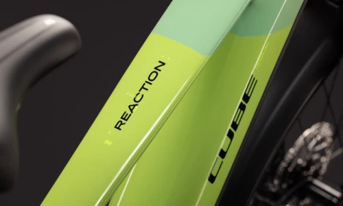 Bicicleta eléctrica Cube Reaction Hybrid ONE 720 FE cactus´n´black Barra alta – detalle 2 | Ebike.es