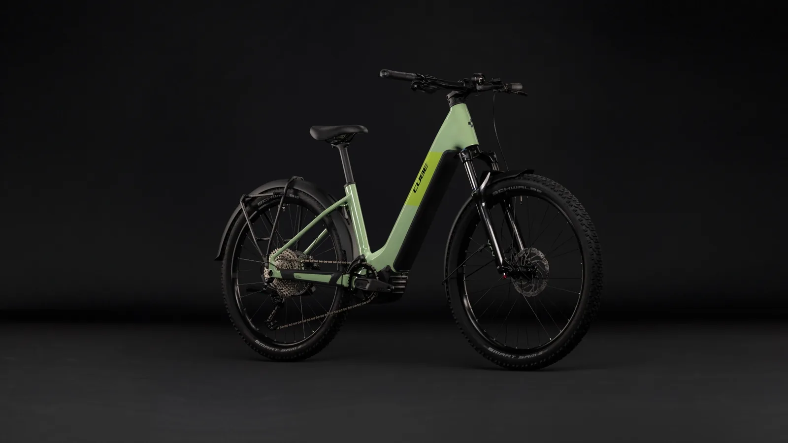 Cube Reaction Hybrid ONE 720 FE cactus´n´black – Bicicleta Eléctrica de Montaña 2027 Cuadro semiabierto ebike.es Gran tienda de bicicletas eléctricas en España 2 Bicicleta eléctrica Cube Reaction Hybrid ONE 720 FE cactus´n´black Cuadro semiabierto – vista frontal | Ebike.es