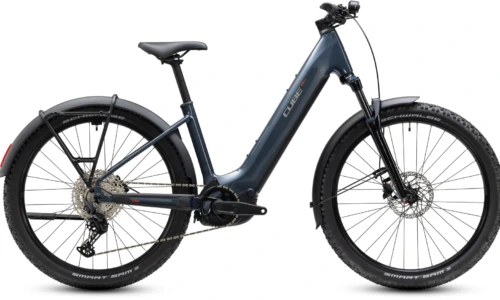 Bicicleta eléctrica Cube Reaction Hybrid ONE 720 FE oolonggrey´n´reflex Cuadro semiabierto – vista lateral | Ebike.es