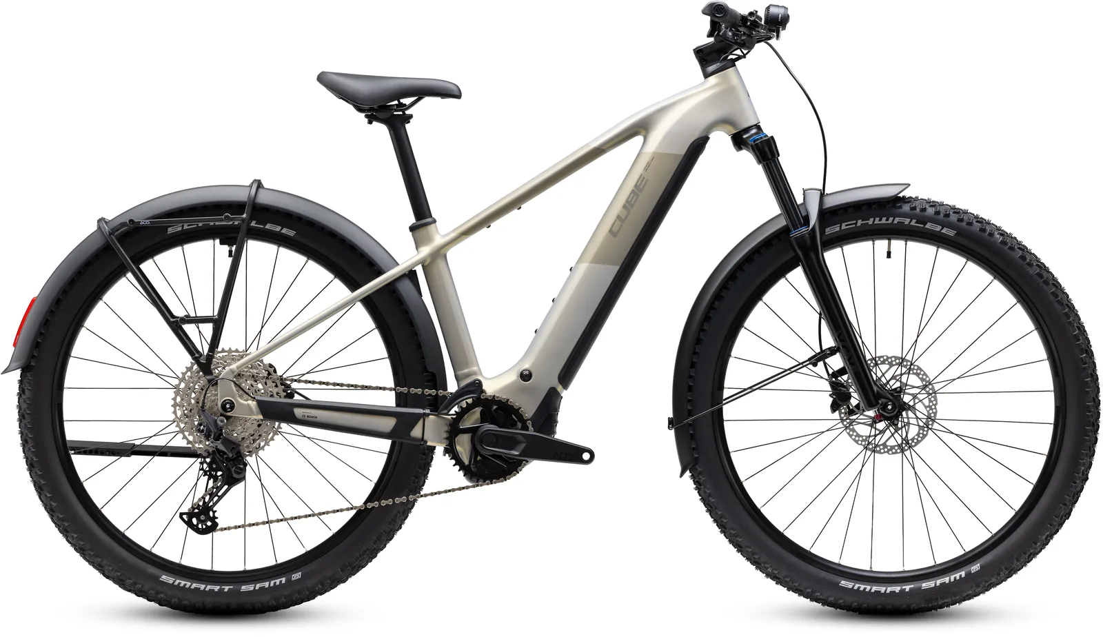 Cube Reaction Hybrid ONE 720 FE pearlsilver´n´chrome – Bicicleta Eléctrica de Montaña 2027 Barra alta