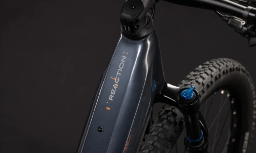 Bicicleta eléctrica Cube Reaction Hybrid ONE 720 oolonggrey´n´reflex Cuadro abierto – detalle 1 | Ebike.es