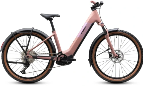 Bicicleta eléctrica Cube Reaction Hybrid Performance 720 FE ruby´n´black Cuadro abierto – vista lateral | Ebike.es
