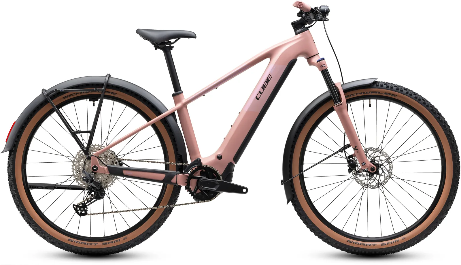 Cube Reaction Hybrid Performance 720 FE ruby´n´black – Bicicleta Eléctrica de Montaña 2027 Barra alta