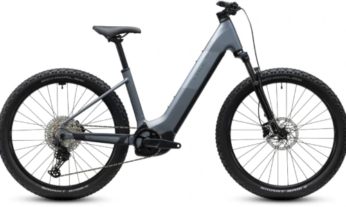 Bicicleta eléctrica Cube Reaction Hybrid Performance 720 ashgrey´n´prism Cuadro abierto – vista lateral | Ebike.es