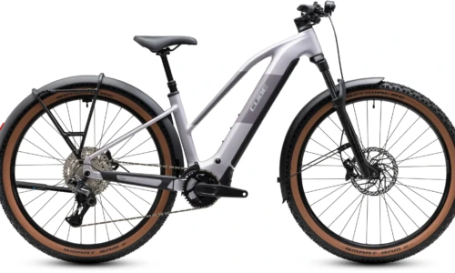 Bicicleta eléctrica Cube Reaction Hybrid Pro 800 FE lilacbreeze´n´prizm Cuadro semiabierto – vista lateral | Ebike.es