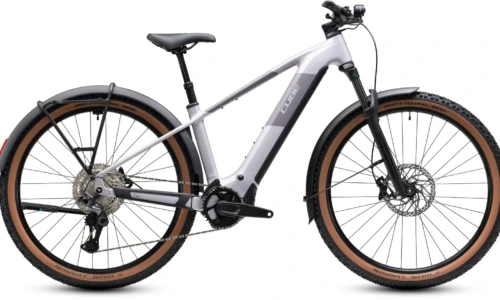 Bicicleta eléctrica Cube Reaction Hybrid Pro 800 FE lilacbreeze´n´prizm Barra alta – vista lateral | Ebike.es