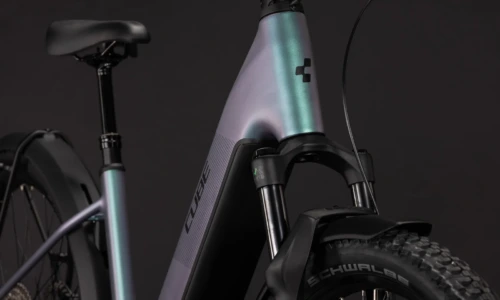 Bicicleta eléctrica Cube Reaction Hybrid Pro 800 FE polarlight´n´black Cuadro abierto – detalle 5 | Ebike.es