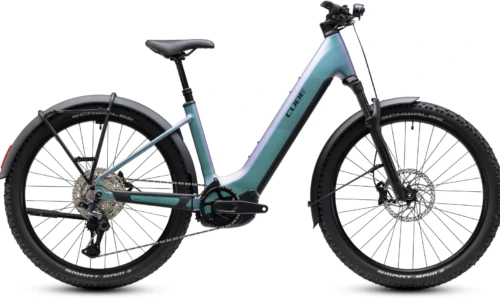 Bicicleta eléctrica Cube Reaction Hybrid Pro 800 FE polarlight´n´black Cuadro abierto – vista lateral | Ebike.es