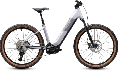 Bicicleta eléctrica Cube Reaction Hybrid Pro 800 lilacbreeze´n´prizm Cuadro abierto – vista lateral | Ebike.es