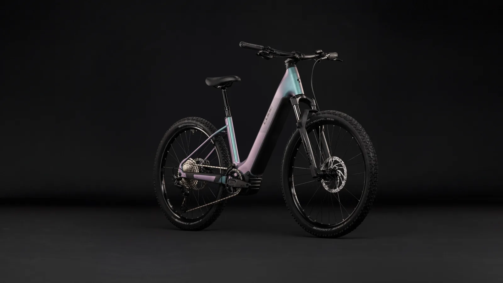 Cube Reaction Hybrid Pro 800 Wh polarlight´n´black – Bicicleta Eléctrica de Montaña 2027 Cuadro abierto ebike.es Gran tienda de bicicletas eléctricas en España 2 Bicicleta eléctrica Cube Reaction Hybrid Pro 800 polarlight´n´black Cuadro abierto – vista frontal | Ebike.es