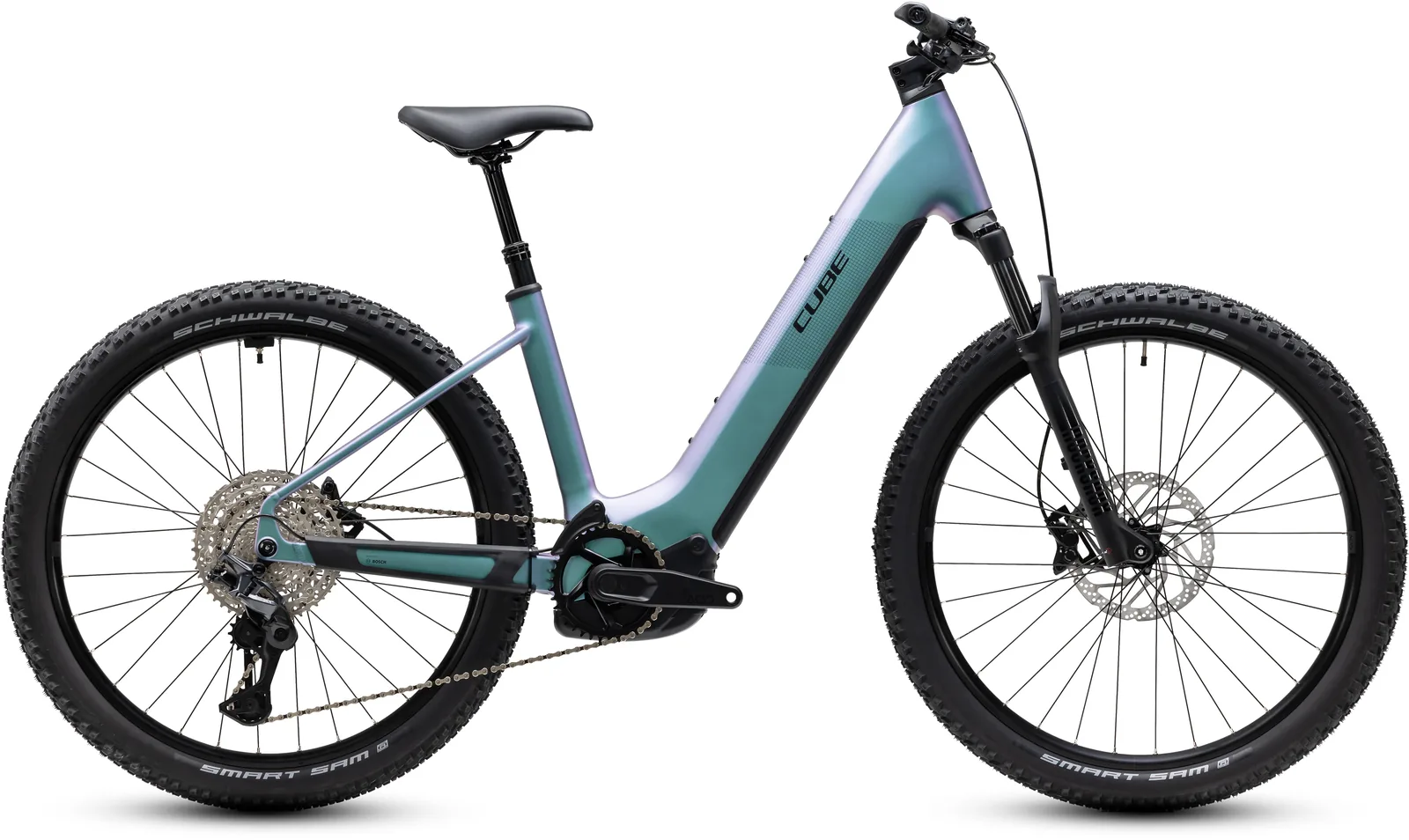 Cube Reaction Hybrid Pro 800 Wh polarlight´n´black – Bicicleta Eléctrica de Montaña 2027 Cuadro abierto