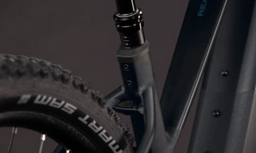 Bicicleta eléctrica Cube Reaction Hybrid Pro 800 silverdust´n´prism Cuadro semiabierto – detalle 3 | Ebike.es
