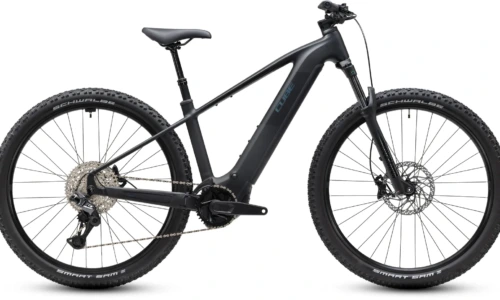 Bicicleta eléctrica Cube Reaction Hybrid Pro 800 silverdust´n´prism Barra alta – vista lateral | Ebike.es