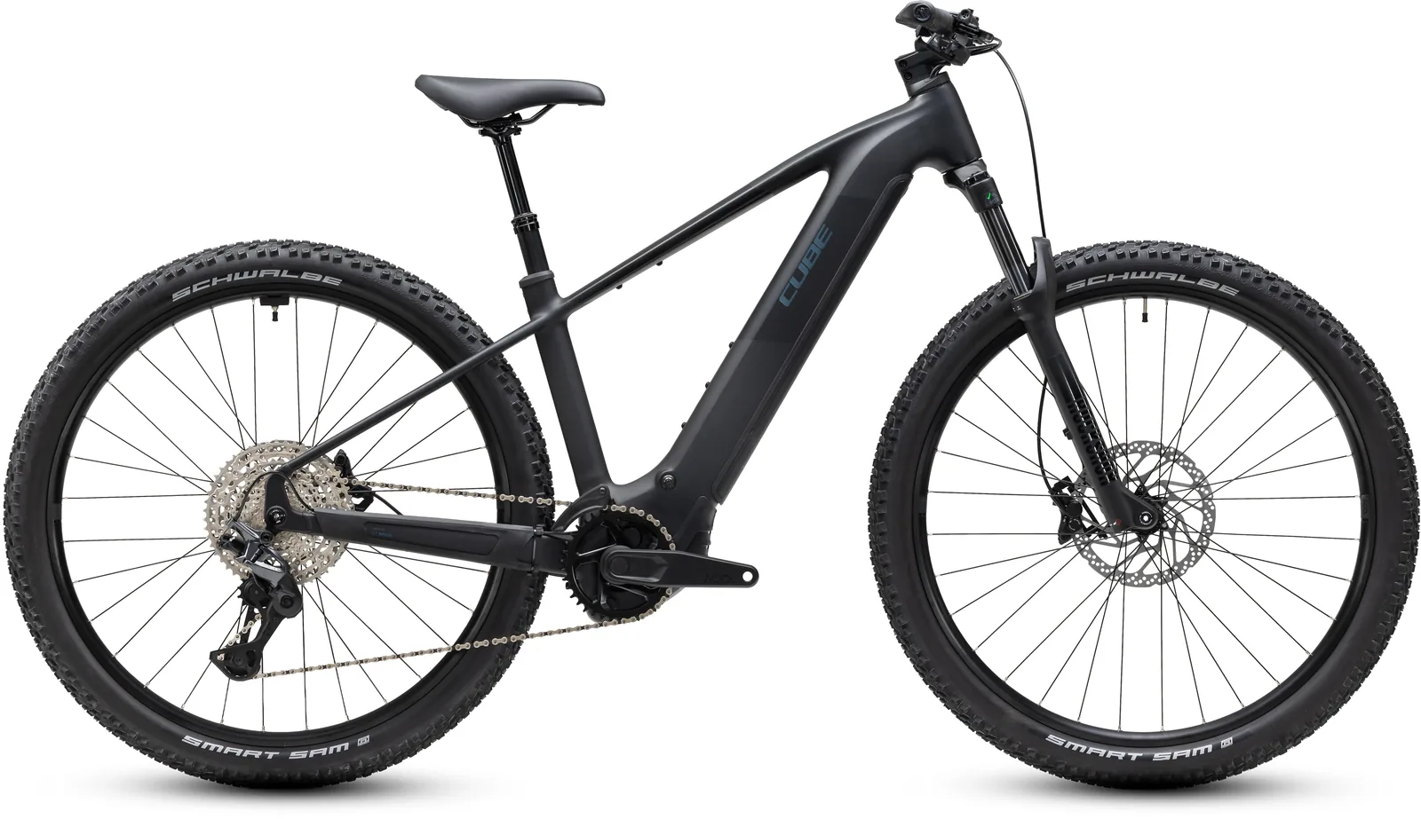 Cube Reaction Hybrid Pro 800 Wh silverdust´n´prism – Bicicleta Eléctrica de Montaña 2027 Barra alta ebike.es Gran tienda de bicicletas eléctricas en España Bicicleta eléctrica Cube Reaction Hybrid Pro 800 silverdust´n´prism Barra alta – vista lateral | Ebike.es
