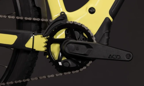 Bicicleta eléctrica Cube Reaction Hybrid Race 800 FE bananasplit´n´black Cuadro semiabierto – detalle 3 | Ebike.es