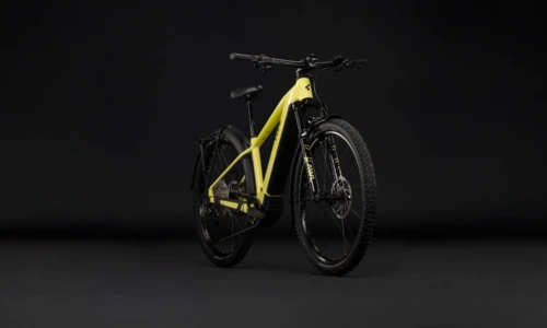 Bicicleta eléctrica Cube Reaction Hybrid Race 800 FE bananasplit´n´black Barra alta – vista frontal | Ebike.es