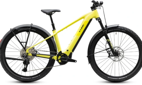 Bicicleta eléctrica Cube Reaction Hybrid Race 800 FE bananasplit´n´black Barra alta – vista lateral | Ebike.es
