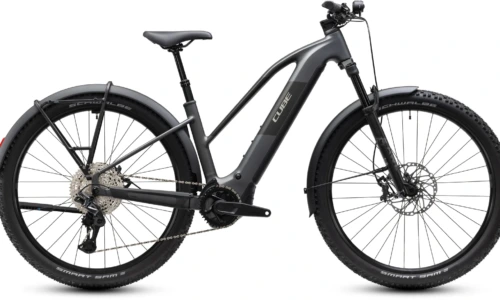 Bicicleta eléctrica Cube Reaction Hybrid Race 800 FE slabgrey´n´chrome Cuadro semiabierto – vista lateral | Ebike.es