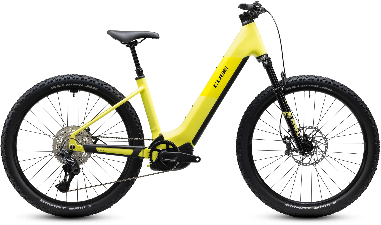 Cube Reaction Hybrid Race 800 Wh bananasplit´n´black – Bicicleta Eléctrica de Montaña 2027 Cuadro abierto