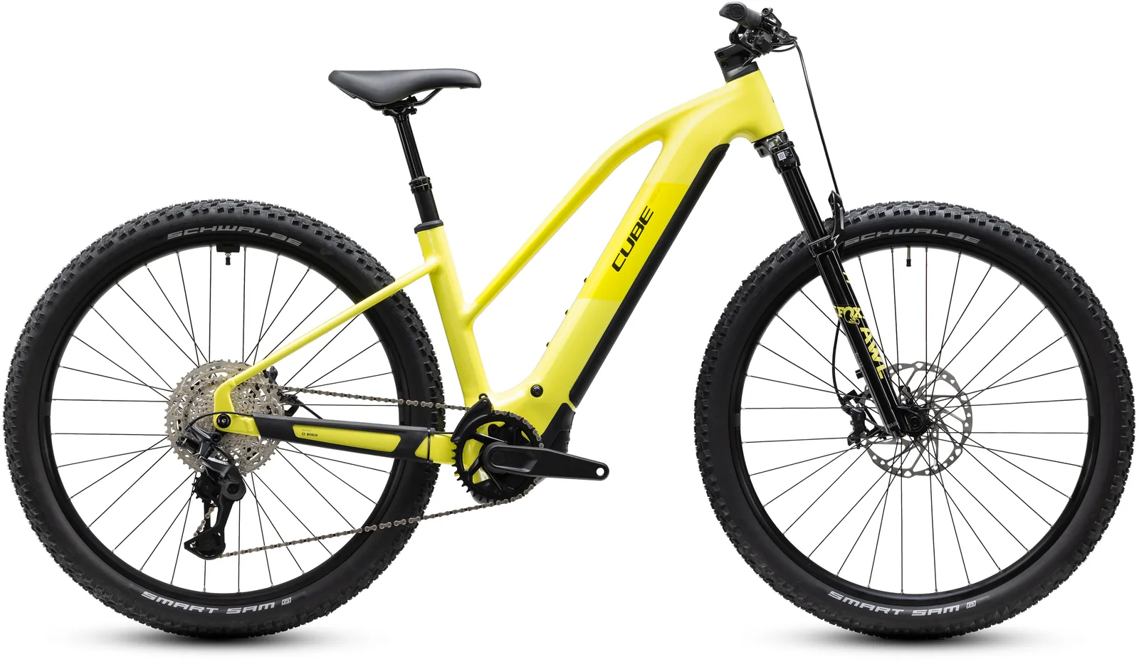 Cube Reaction Hybrid Race 800 Wh bananasplit´n´black – Bicicleta Eléctrica de Montaña 2027 Cuadro semiabierto