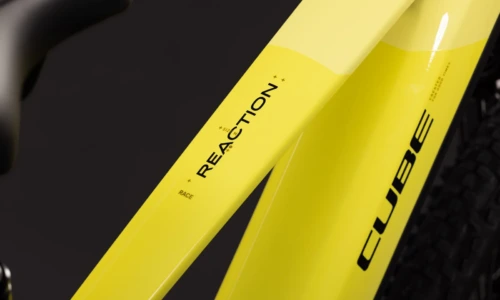 Bicicleta eléctrica Cube Reaction Hybrid Race 800 bananasplit´n´black Barra alta – detalle 2 | Ebike.es