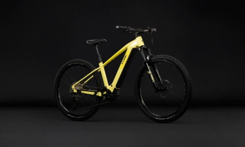 Bicicleta eléctrica Cube Reaction Hybrid Race 800 bananasplit´n´black Barra alta – vista frontal | Ebike.es