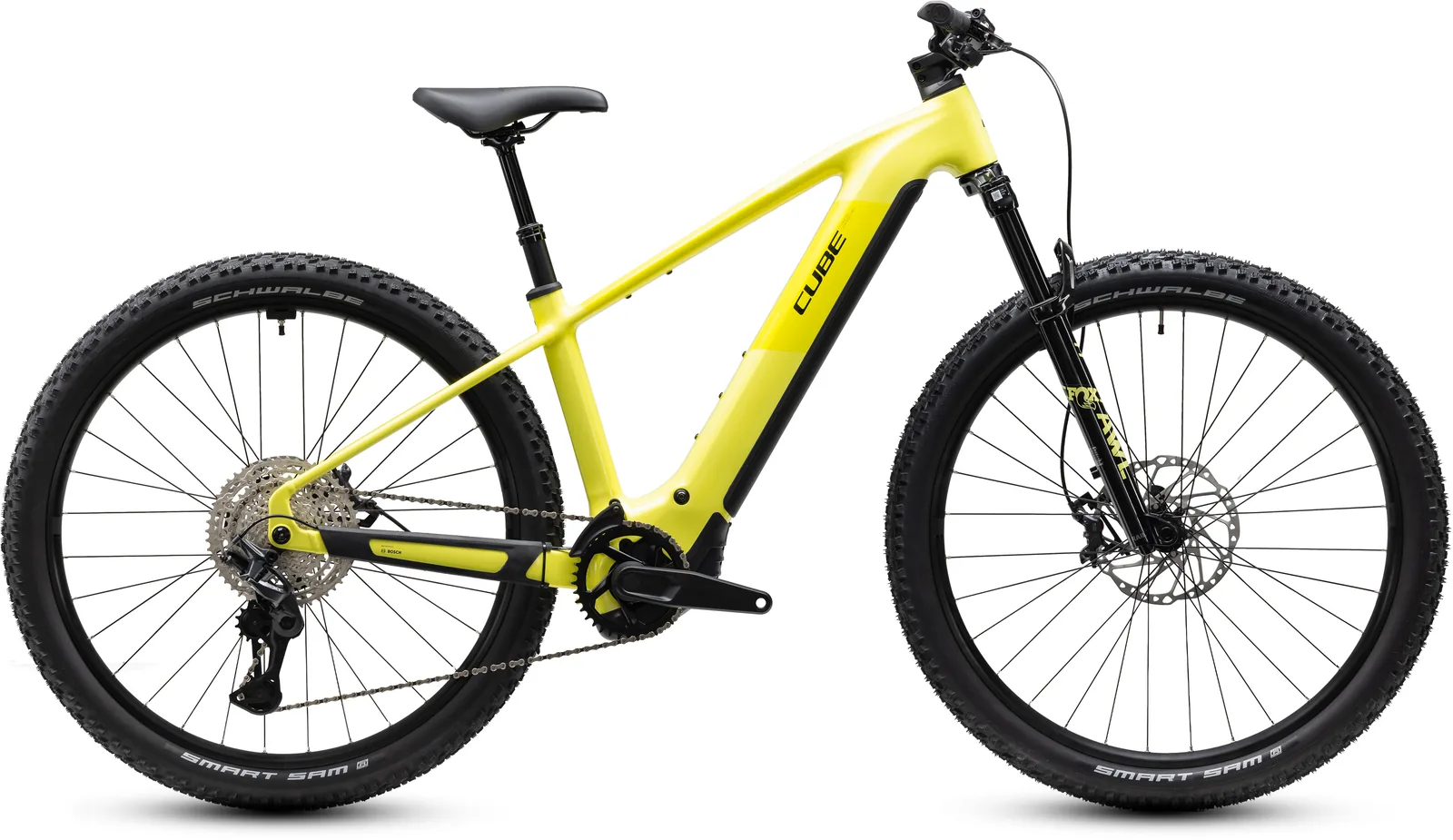 Cube Reaction Hybrid Race 800 Wh bananasplit´n´black – Bicicleta Eléctrica de Montaña 2027 Barra alta