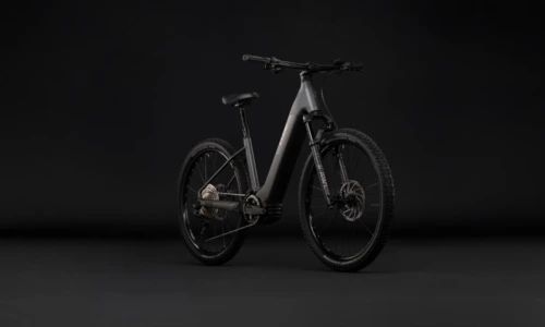 Bicicleta eléctrica Cube Reaction Hybrid Race 800 slabgrey´n´chrome Cuadro abierto – vista frontal | Ebike.es