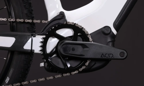 Bicicleta eléctrica Cube Reaction Hybrid Race 800 snow´n´black Cuadro abierto – detalle 4 | Ebike.es