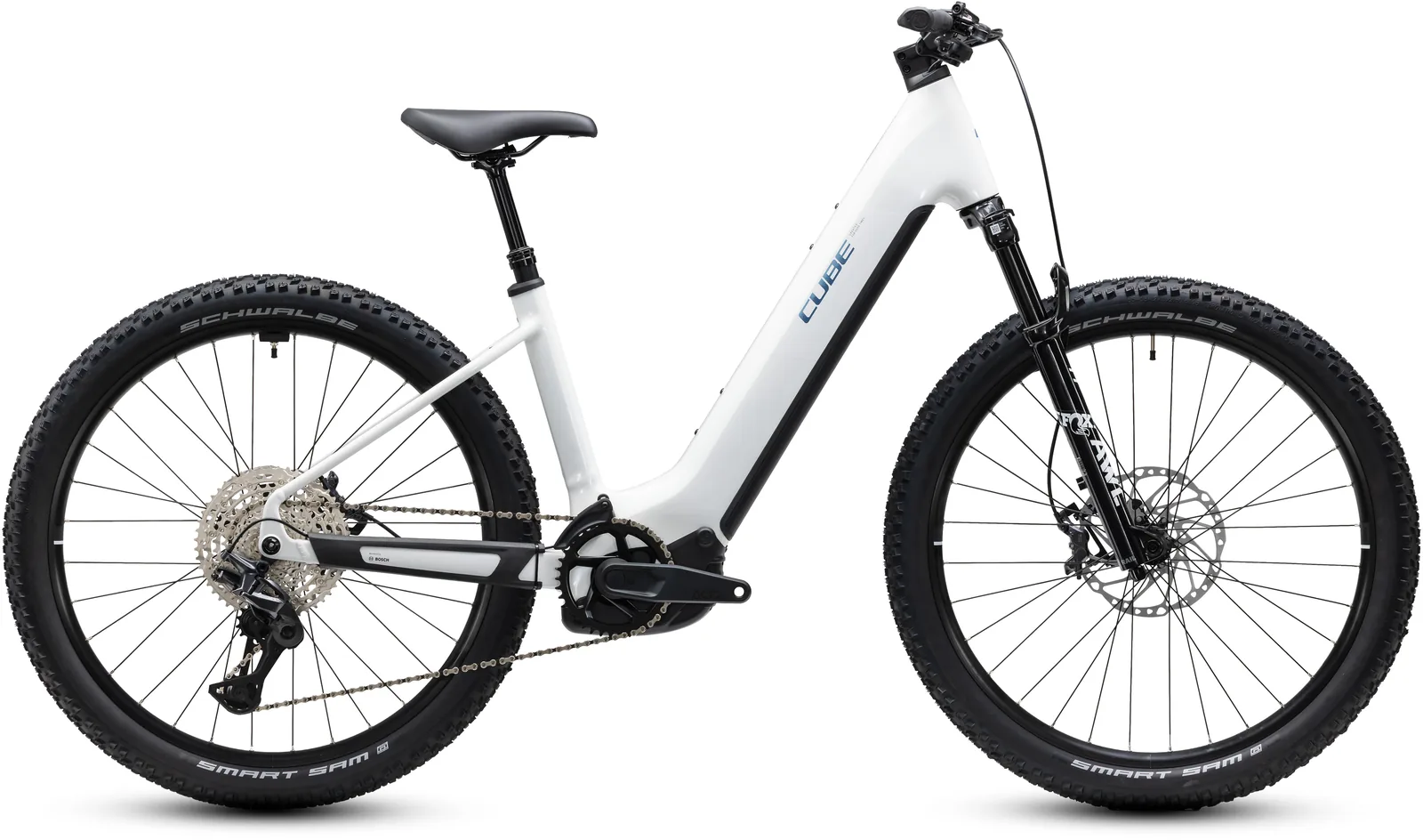 Cube Reaction Hybrid Race 800 Wh snow´n´black – Bicicleta Eléctrica de Montaña 2027 Cuadro abierto