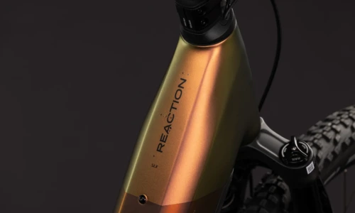 Bicicleta eléctrica Cube Reaction Hybrid SLX 800 autumn´n´black Cuadro abierto – detalle 2 | Ebike.es