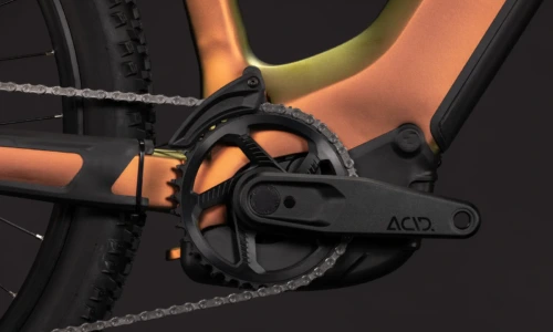 Bicicleta eléctrica Cube Reaction Hybrid SLX 800 autumn´n´black Cuadro abierto – detalle 4 | Ebike.es